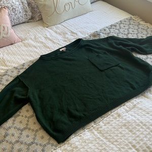 Women’s Pink Lily Hunter Green Sweater
